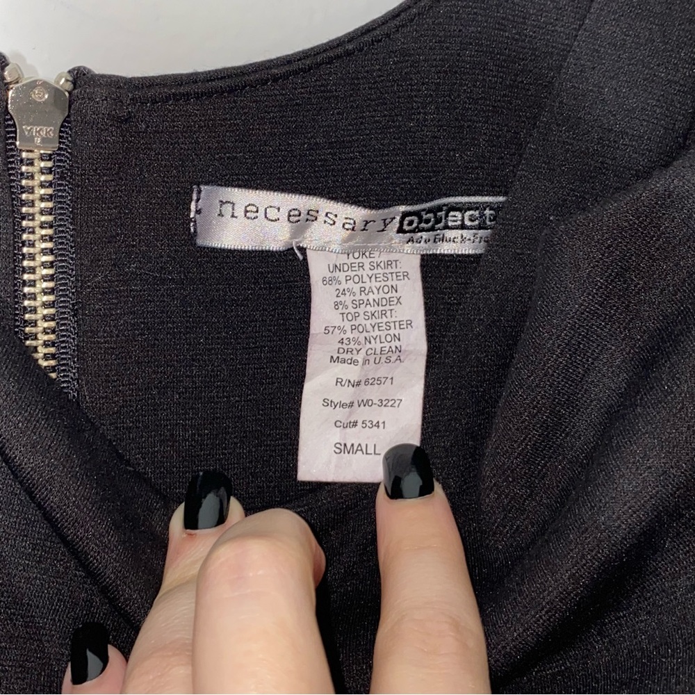 S Necessary Objects Elastic Waist Metallic Satin … - image 6